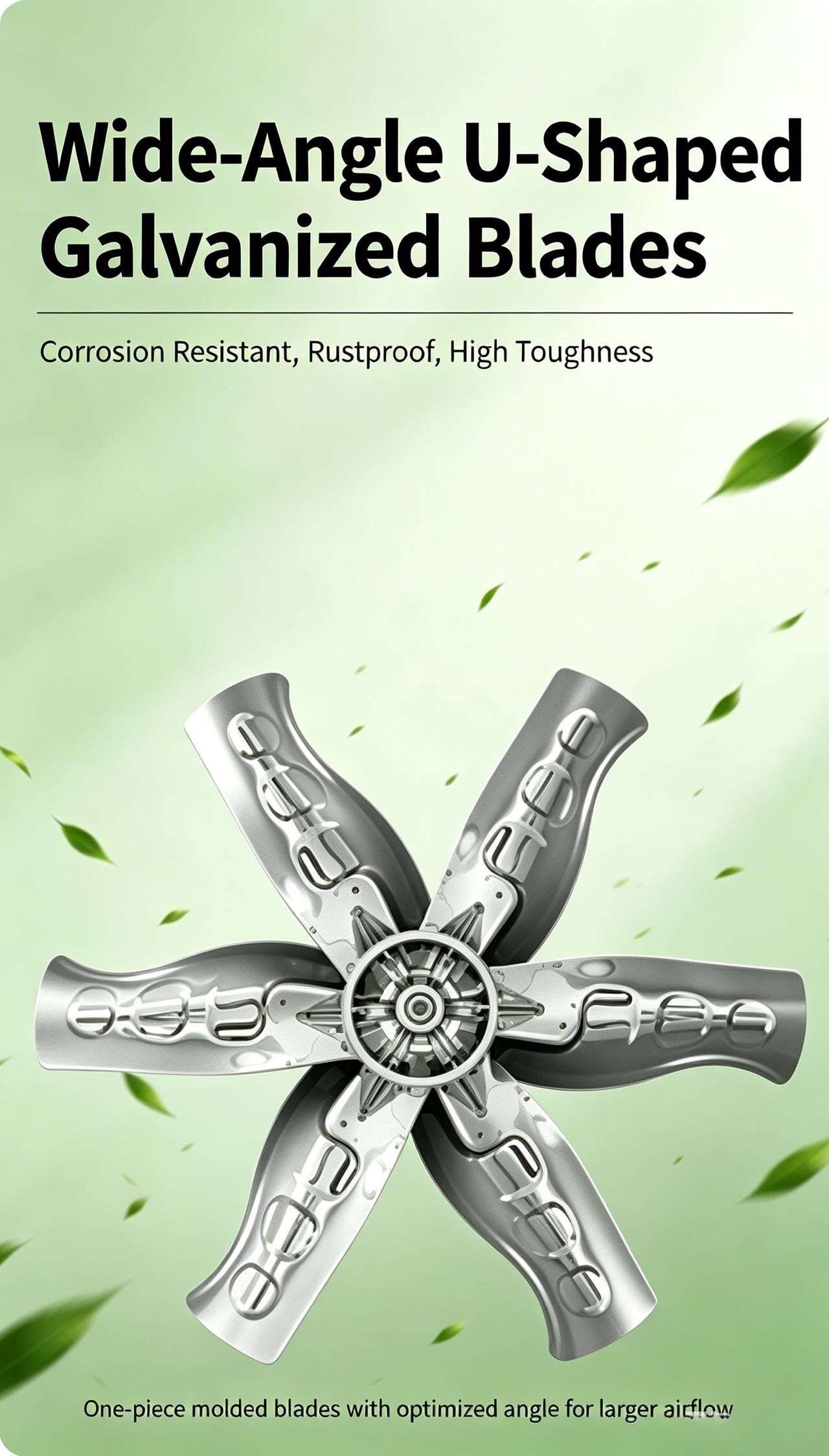 Galvanized Steel Push-Pull Negative Pressure Exhaust Fan | Industrial Ventilation Cooling Fan for Po