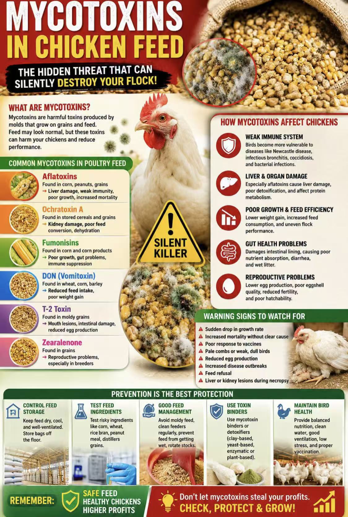 Mycotoxins in Chicken Feed: The Silent Killer Destroying Your Farm Profits | Full Poultry Equipment
