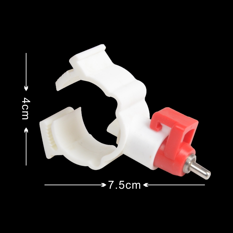 Clamp Type Steel Ball Chicken Nipple Drinker | 360° Automatic Poultry Water Nipples