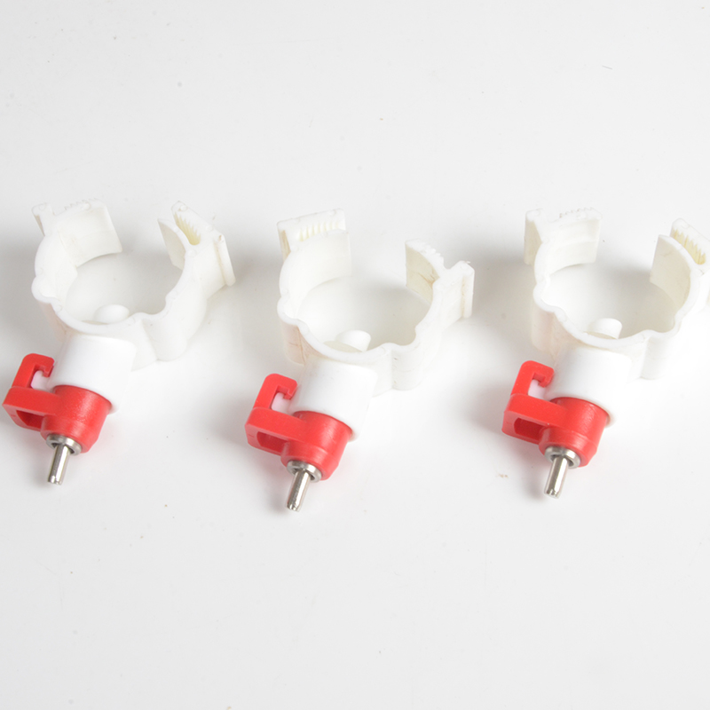 Clamp Type Steel Ball Chicken Nipple Drinker | 360° Automatic Poultry Water Nipples