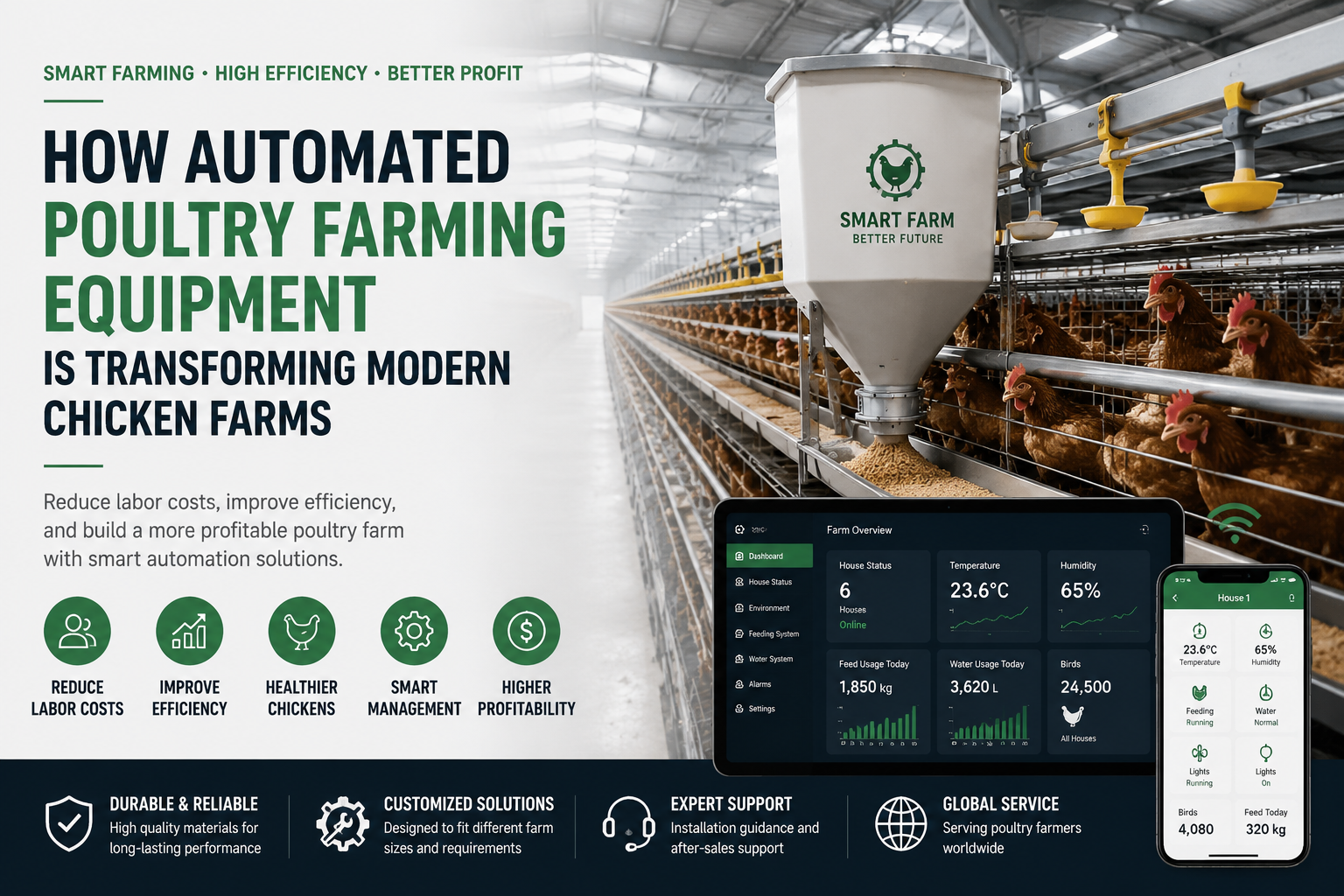 How Automated Poultry Farming Equipment Is Transforming Modern Chicken Farms