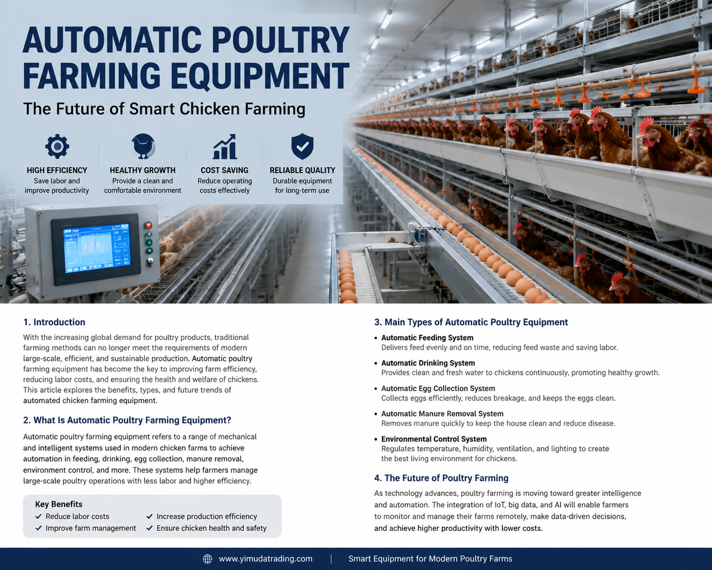 Automatic Poultry Farming Equipment: The Future of Smart Chicken Farming