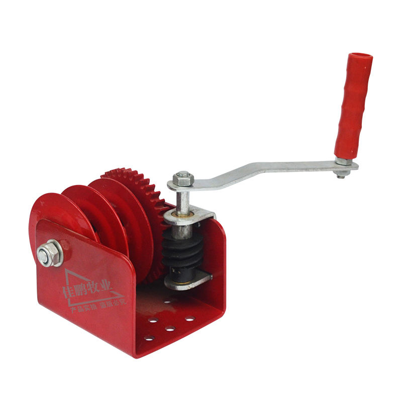 1500LBS Manual Hand Winch with Brake Steel Lifting Tool for Poultry Drinking and Feeding Line